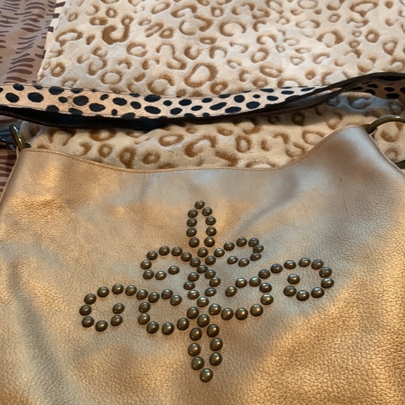 Two bar west metallic pebble leather “like new”. NWOT Sergio cowhide strap - Picture 7 of 8